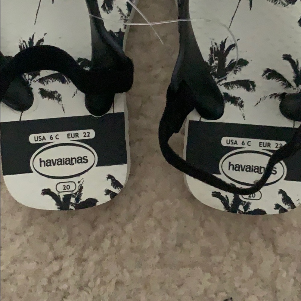 Infant Havaianas Sandals (black and white) - Picture 2 of 3